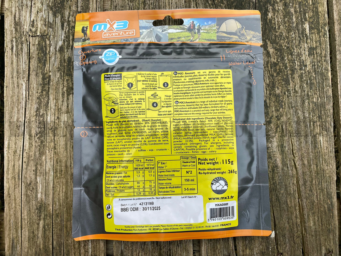 MX3 Adventure Chocolate Oaty Dessert (3 Pack)