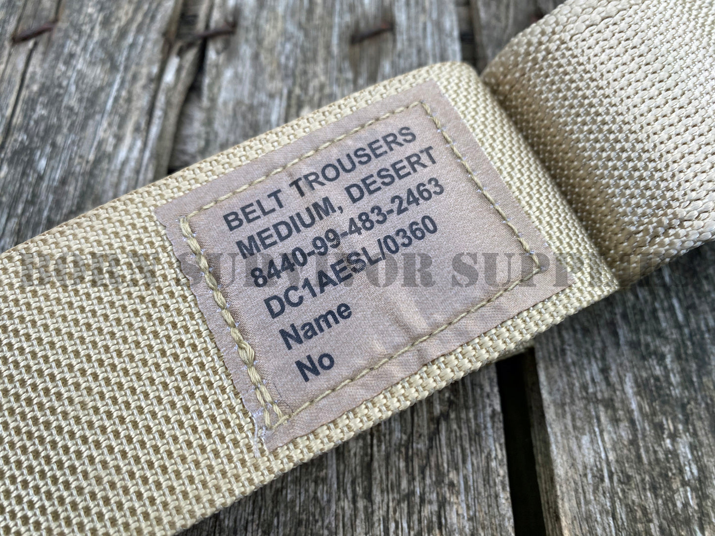 British Army Combat Trouser Belt (Desert Tan)