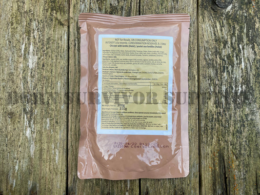 Chicken with Lentils (Halal) Ration Pack
