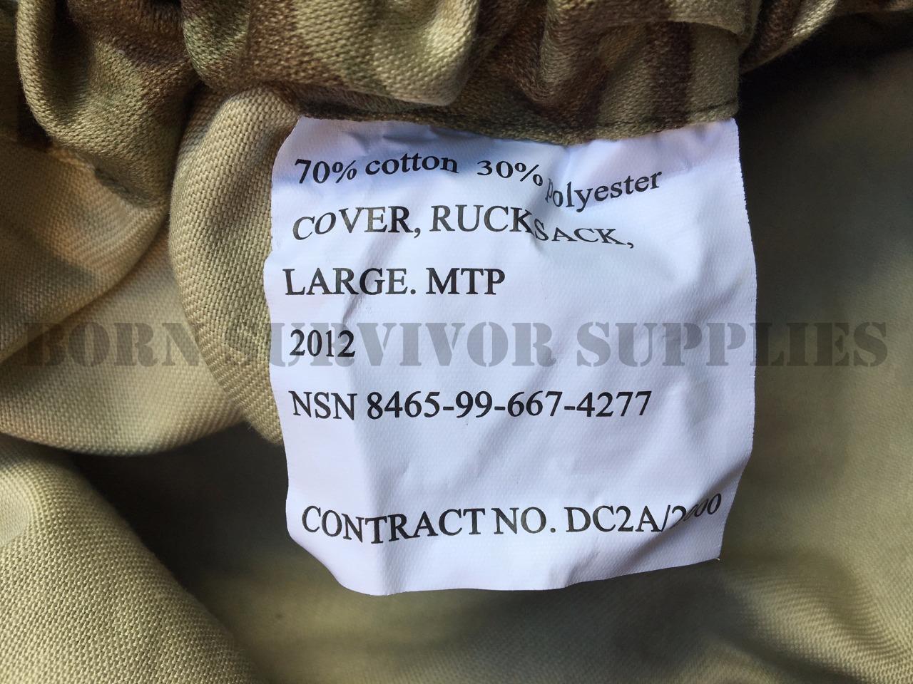 British Army Rucksack Cover - Large (MTP Camo)
