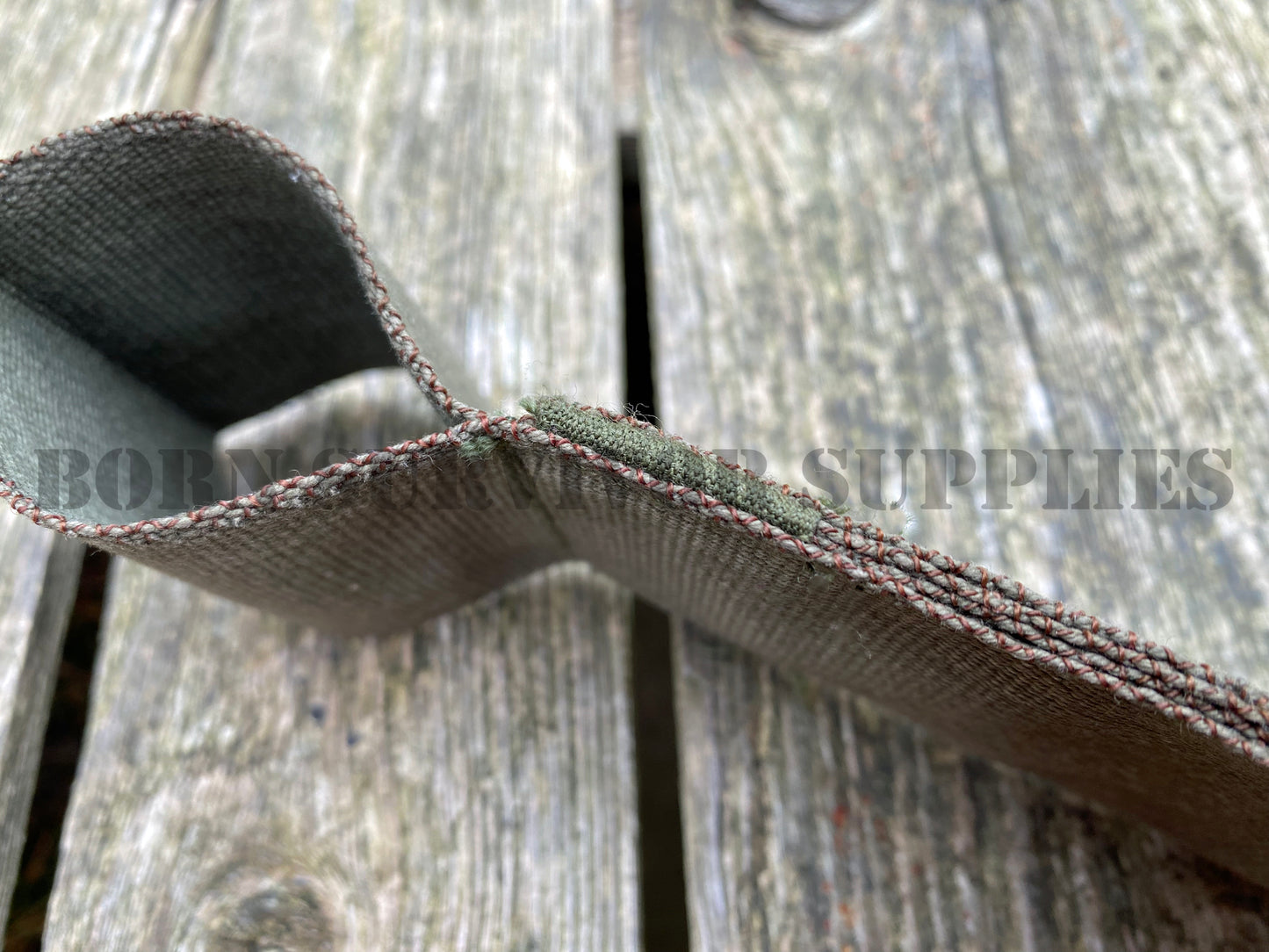 58 Pattern Style SAS Webbing Belt Knife Pouch (Olive Green)
