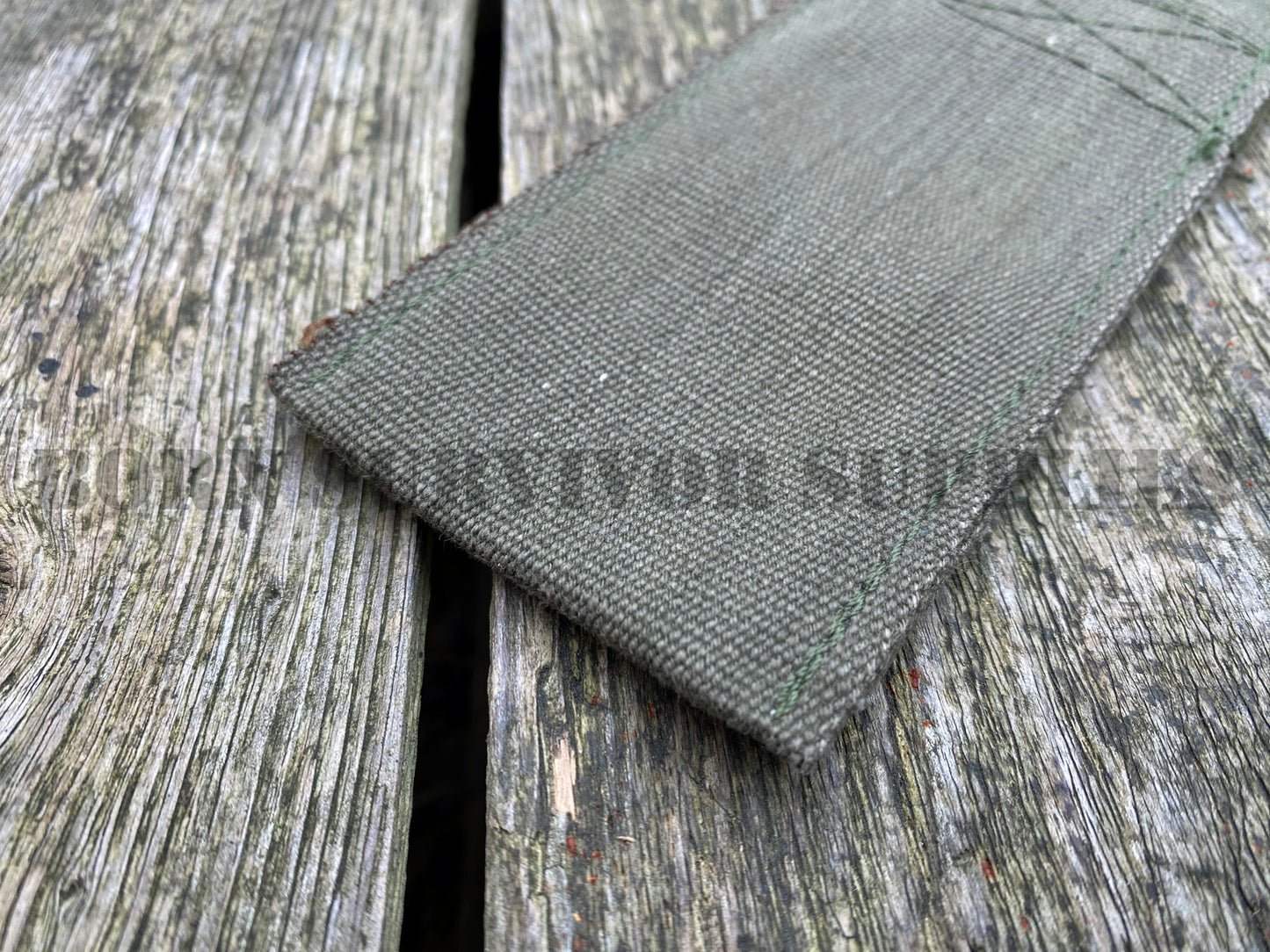 58 Pattern Style SAS Webbing Belt Knife Pouch (Olive Green)