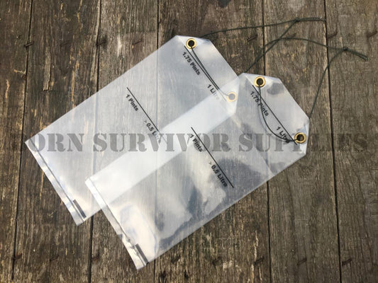 Survival Kit Water Collection Bag - 2 Pack
