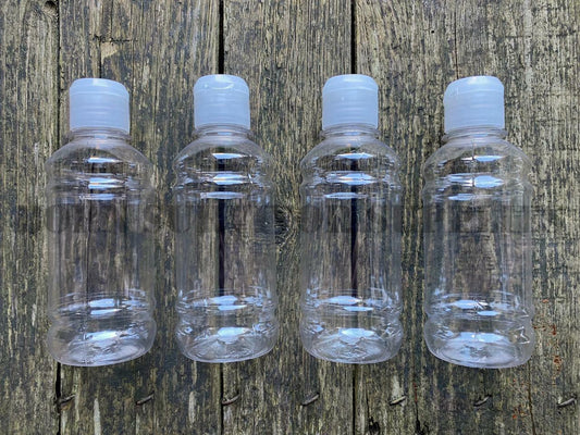 Empty Clear Plastic Travel Bottles - 220ml
