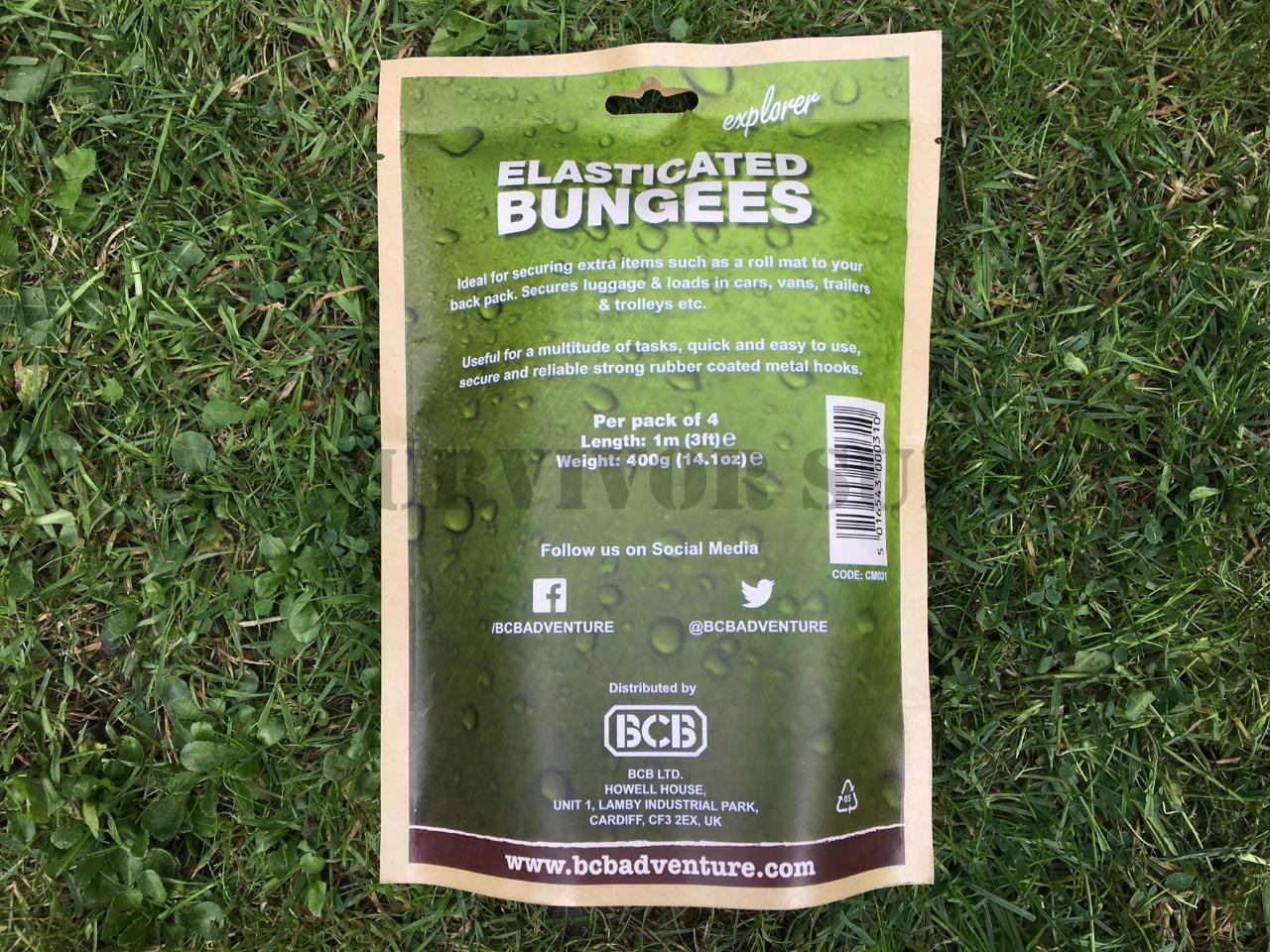 BCB Elasticated Bungees (4 Pack)