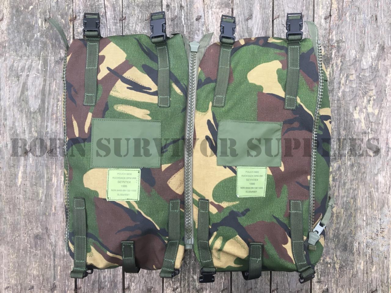 British Army PLCE Bergen Side Pouch Set (DPM Camo)
