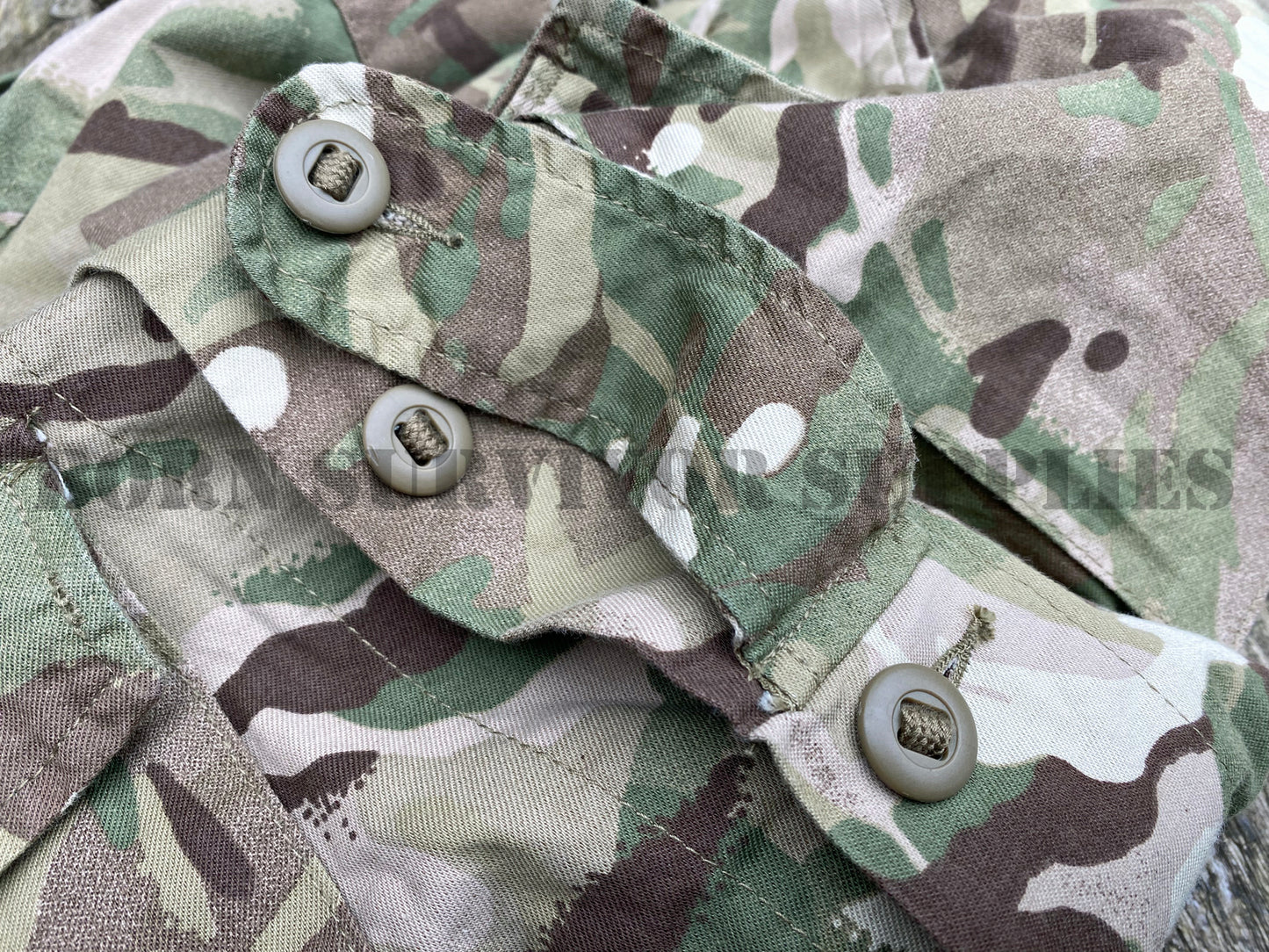 British Army Slotted Buttons - MTP Camo (4 Pack)