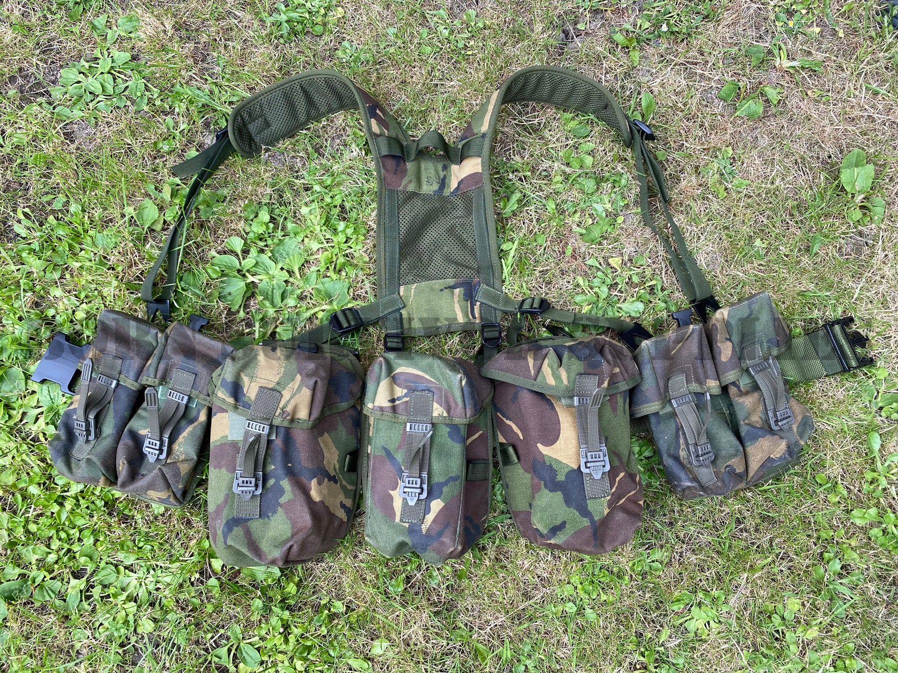 British Army PLCE Webbing Set - DPM Camo Belt Kit Rig Cadets ACF – Born ...