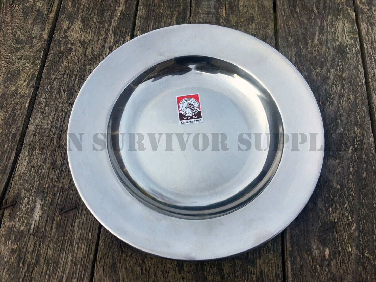 Zebra Stainless Steel Plate
