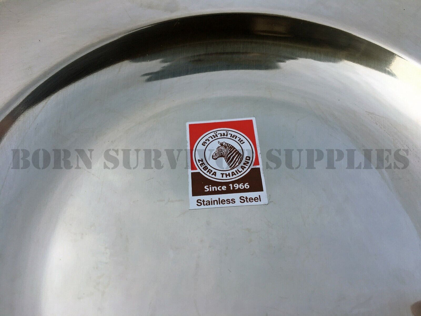 Zebra Stainless Steel Plate
