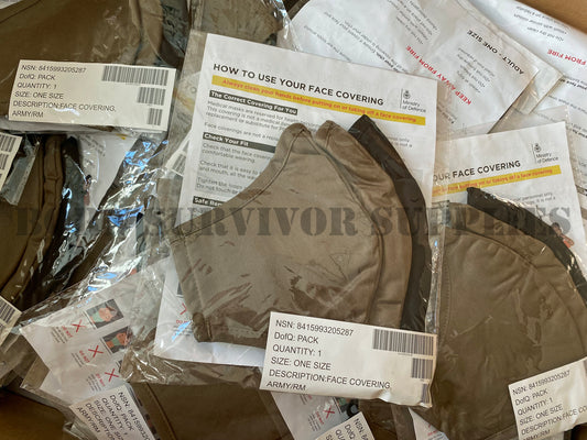 British Army Face Covering Mask (120 Pack)