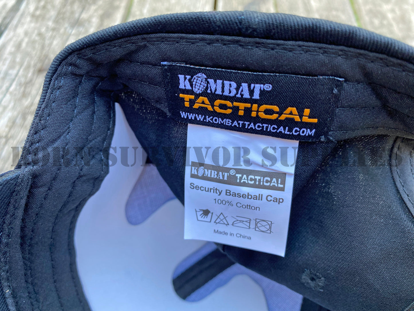 Kombat UK Security Baseball Cap (Black)