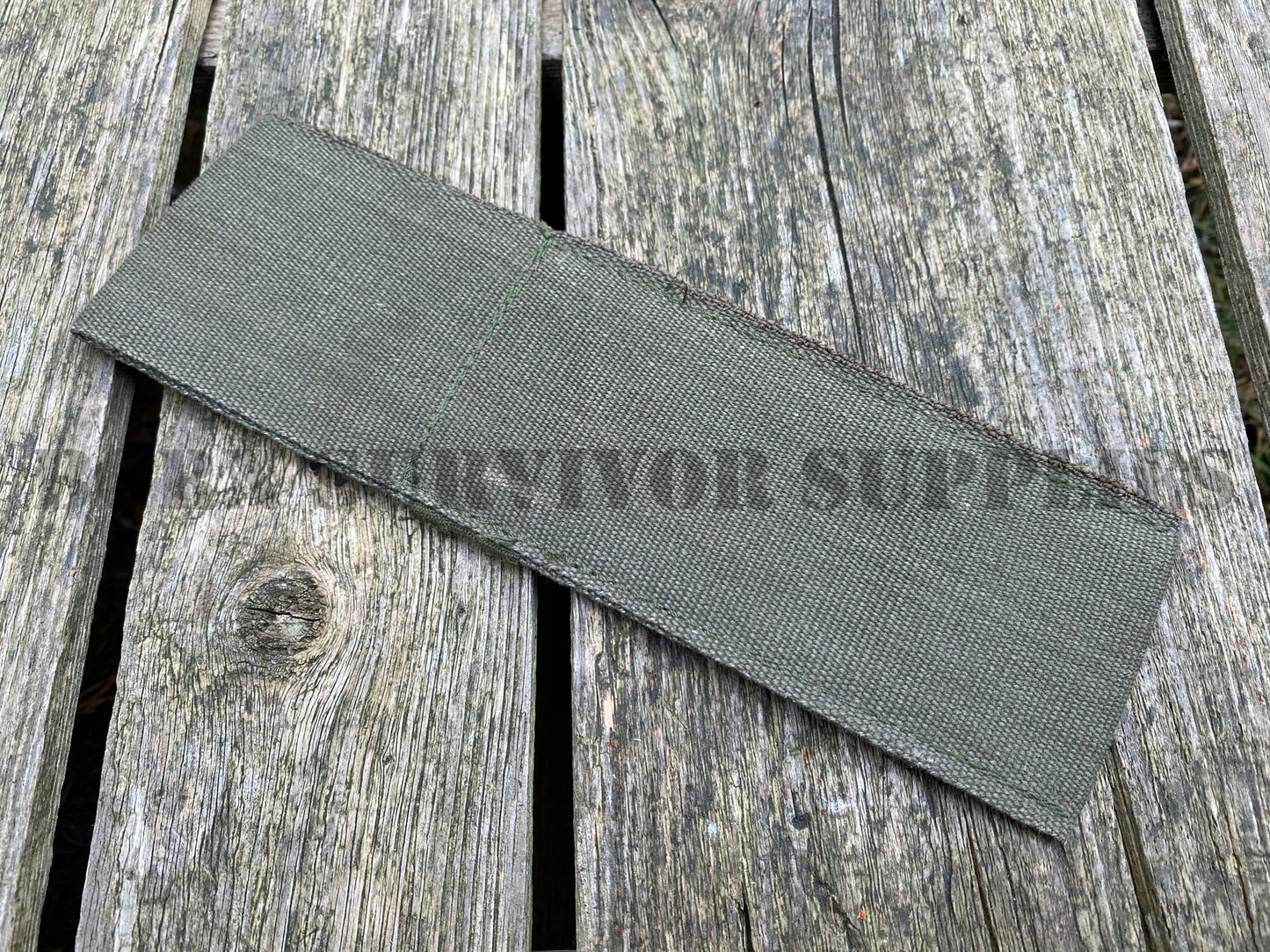 58 Pattern Style SAS Webbing Belt Knife Pouch (Olive Green)