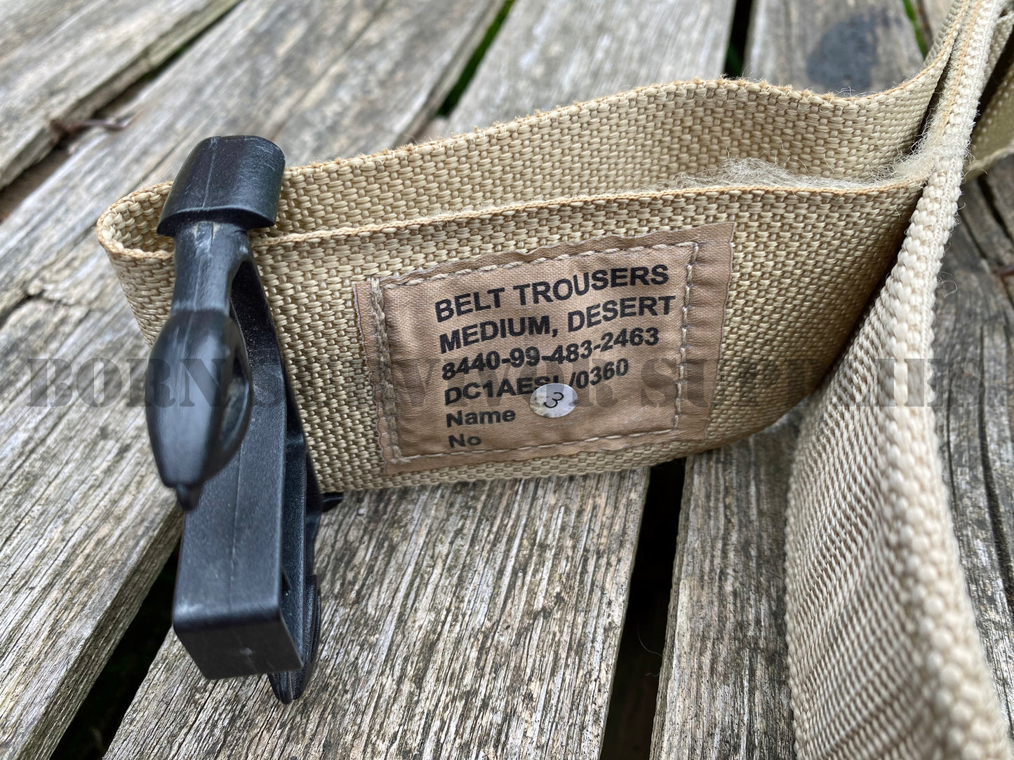 British Army Combat Trouser Belt (Desert Tan) (Clearance)