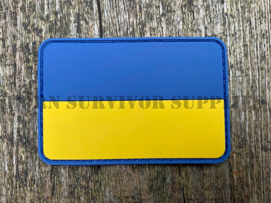 Ukraine PVC Flag Patch - 7.5cm x 5cm