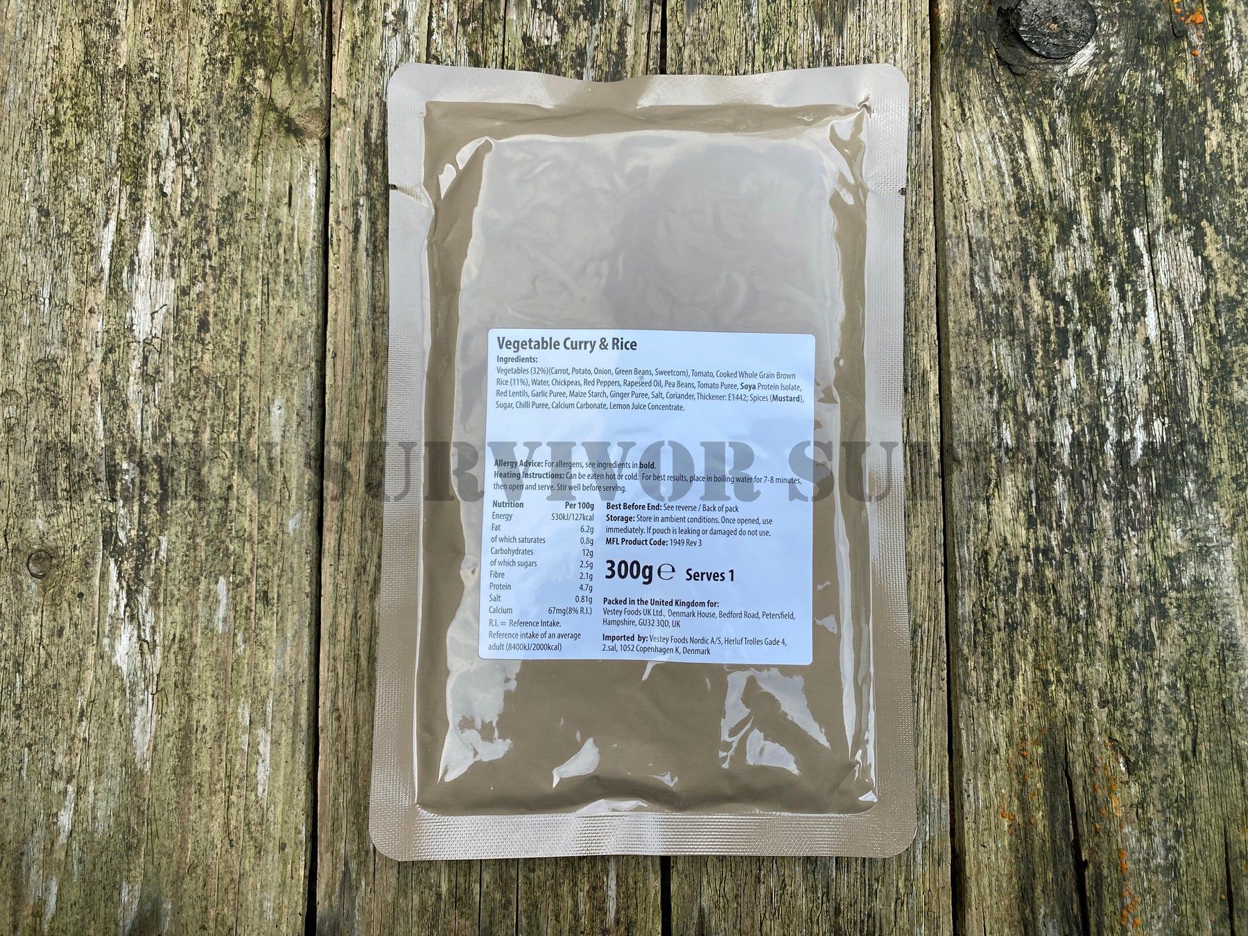 Vegetable Curry & Rice MRE Army Ration Pack – Born Survivor Supplies