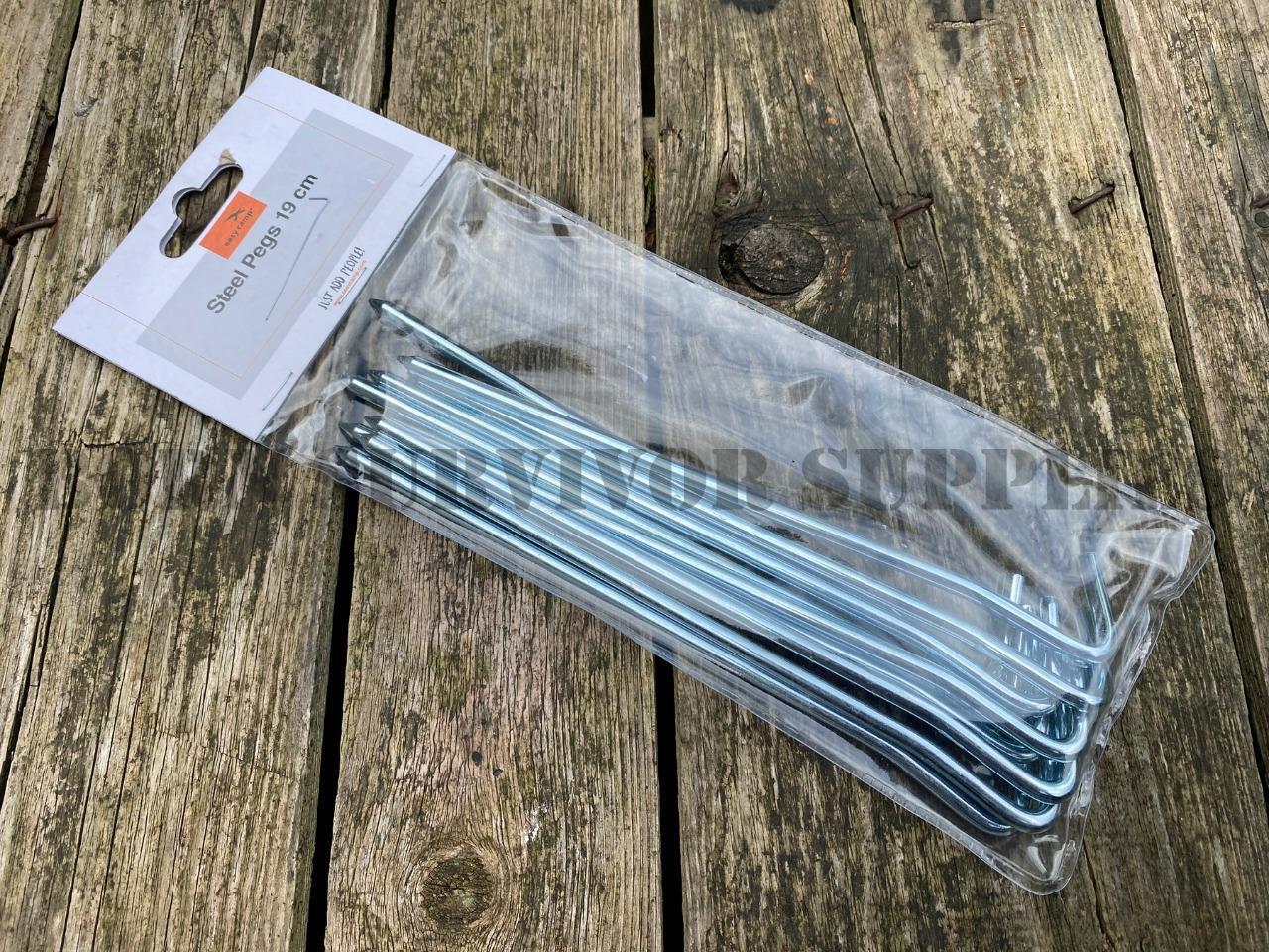 Easy Camp Heavy Duty Steel Tent Pegs (10 Pack)